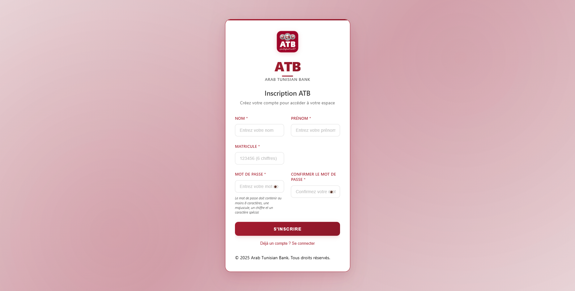 ATB Card Management System - Détails du projet