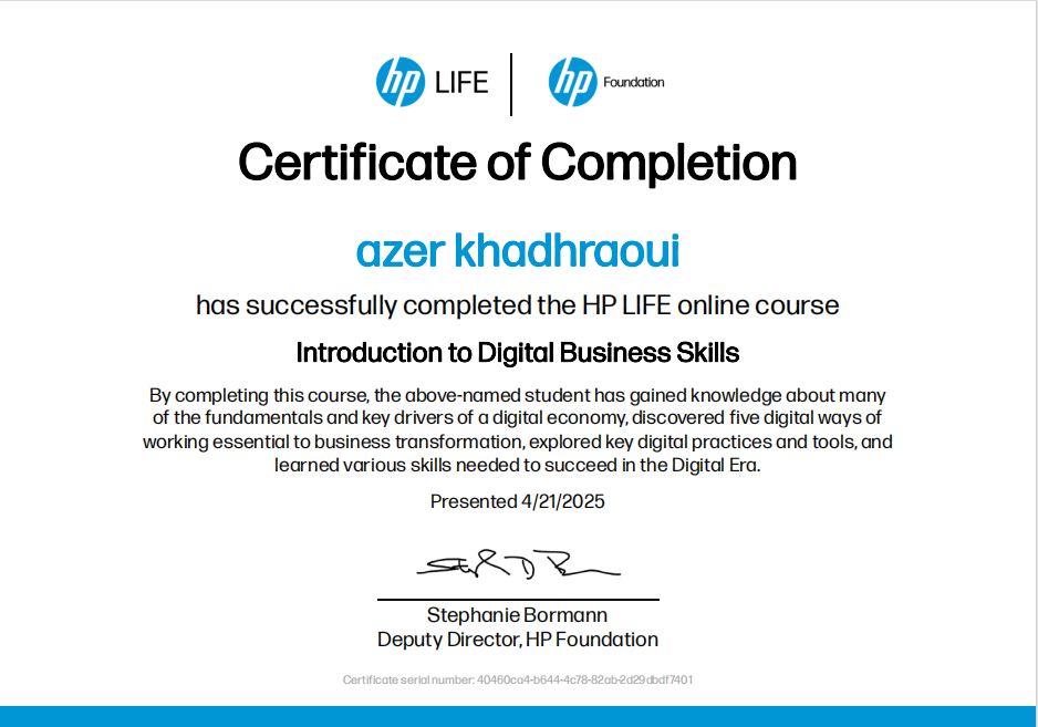 Introduction to digital business skill